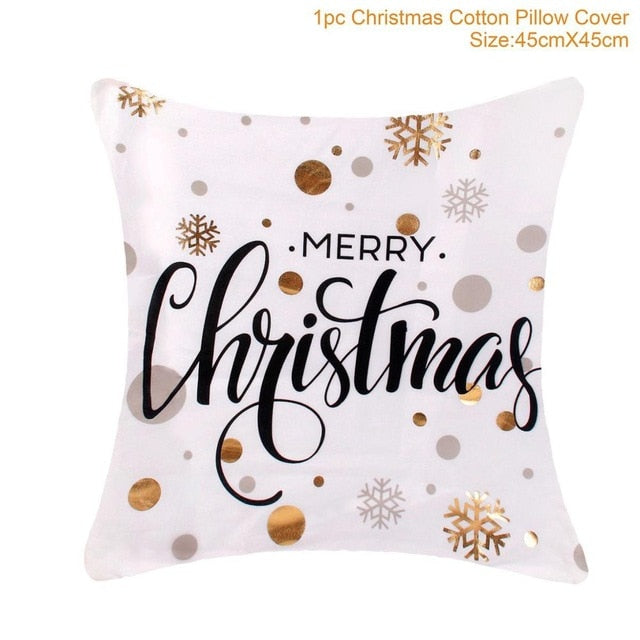 2019 Cotton Linen Merry Christmas