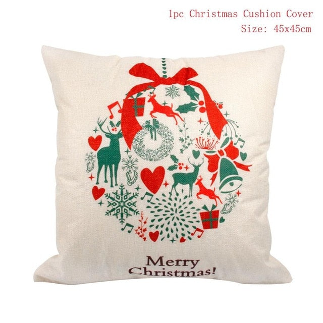 2019 Cotton Linen Merry Christmas