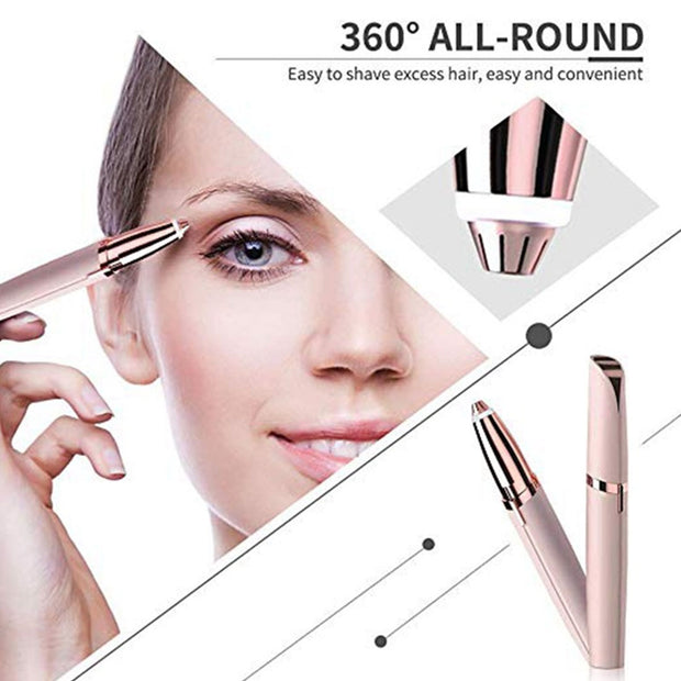 1 Pcs Electric Eyebrow Trimmer Eyebrows Automatic Eyebrow Shaving Instrument Hair Removal Beauty Trimmer Makeup Tools