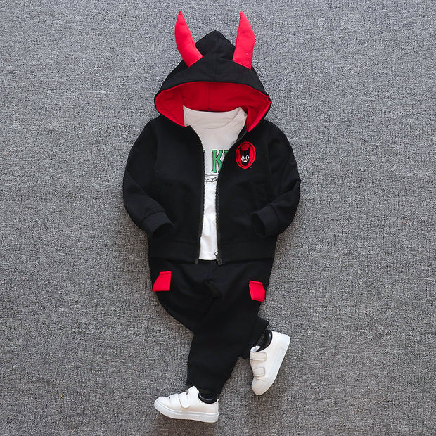 New products Baby clothes Children's clothing suit  Cotton products for Boys  Three-piece sets Spring and autumn Kids sets