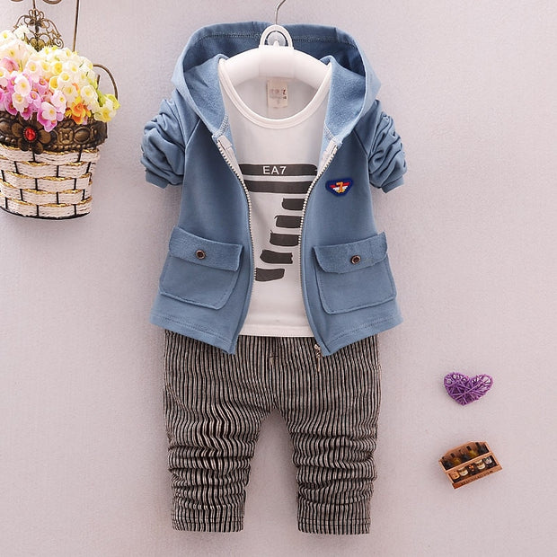 Spring and autumn Children's clothing sets baby clothes Cotton products 3 pieces sets  Boys and girls clothing Kids clothes