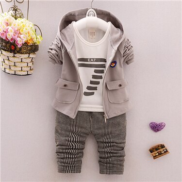 2019 New products Fashion  Children's clothing suit  Cotton products for Boys  Three-piece set Spring and autumn Kids set