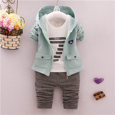 2019 New products Fashion  Children's clothing suit  Cotton products for Boys  Three-piece set Spring and autumn Kids set