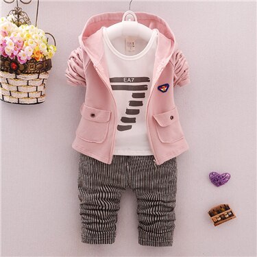 2019 New products Fashion  Children's clothing suit  Cotton products for Boys  Three-piece set Spring and autumn Kids set
