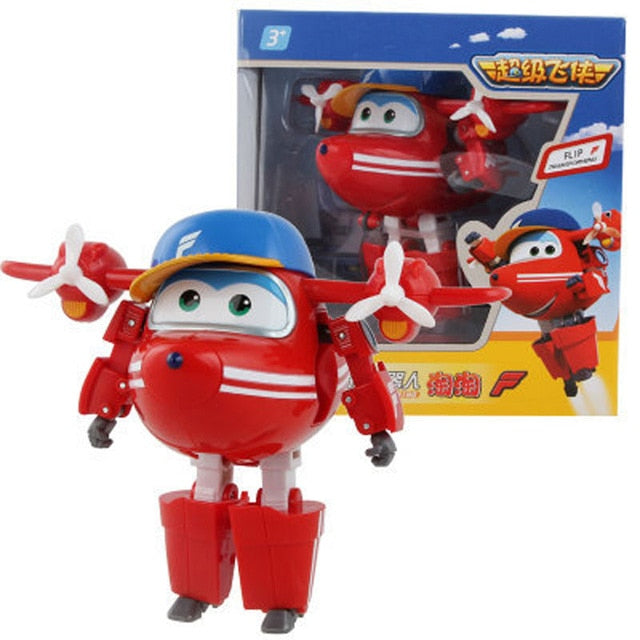 Big!!!15cm ABS Super Wings Deformation Airplane Robot Action Figures Super Wing Transformation toys for children gift Brinquedos