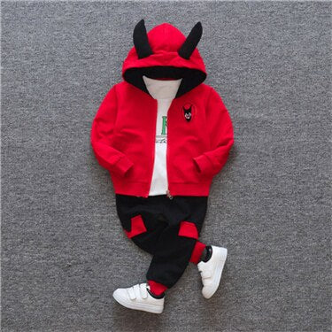 New products Baby clothes Children's clothing suit  Cotton products for Boys  Three-piece sets Spring and autumn Kids sets