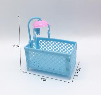 2020 New Fashion Barbies Doll Crib Double Bed Cute Children's Toy Accessories Best Gift for Girls Barbies Plastic Gadget