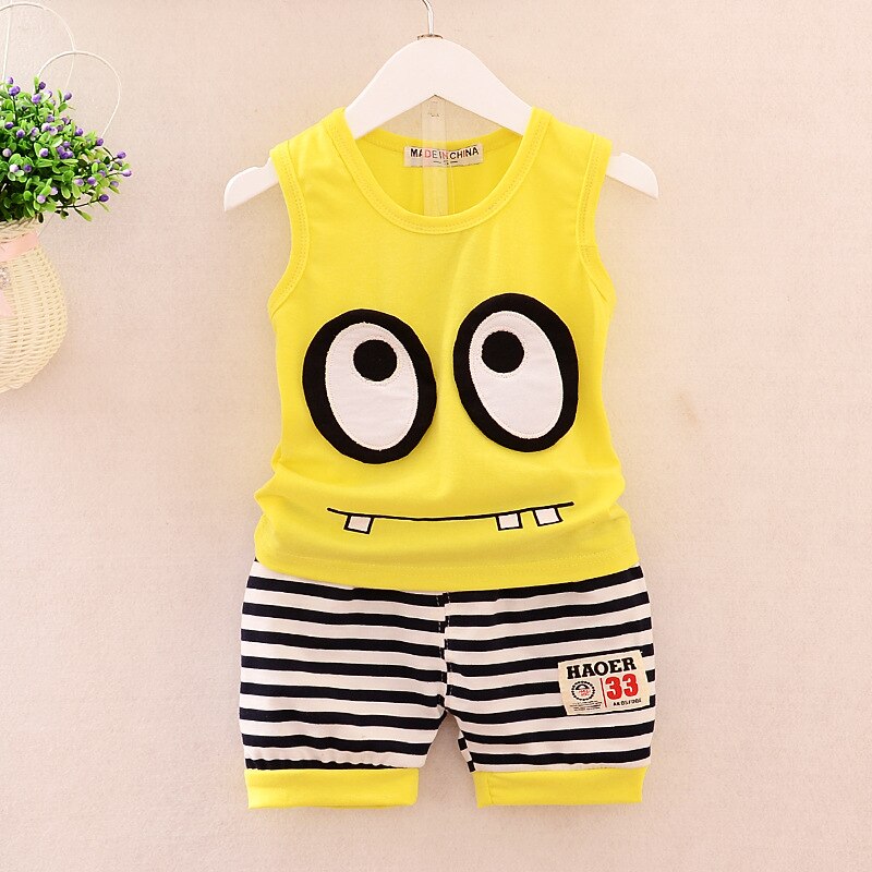 2019 New products Fashion  Children's clothing suit  Cotton products for Boys  Three-piece set Spring and autumn Kids set