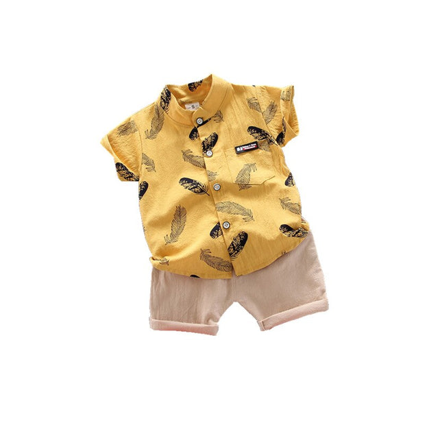 Boy Clothing Casual  Baby Girl's Summer Clothes   Set Sports shirt+ Shorts Suits  Clothes Cotton products Kids clothes
