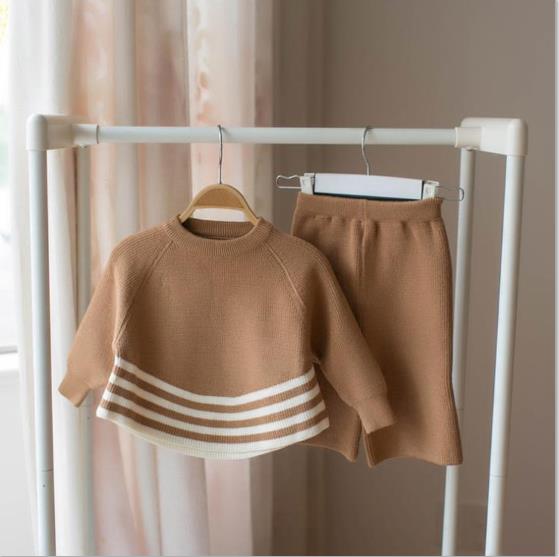 Little Girls Clothing Set Sweater Clothes For Girls Toddler Knitting Outfits Suit 2018 Fashion Soft Cute Product High Quality 5T